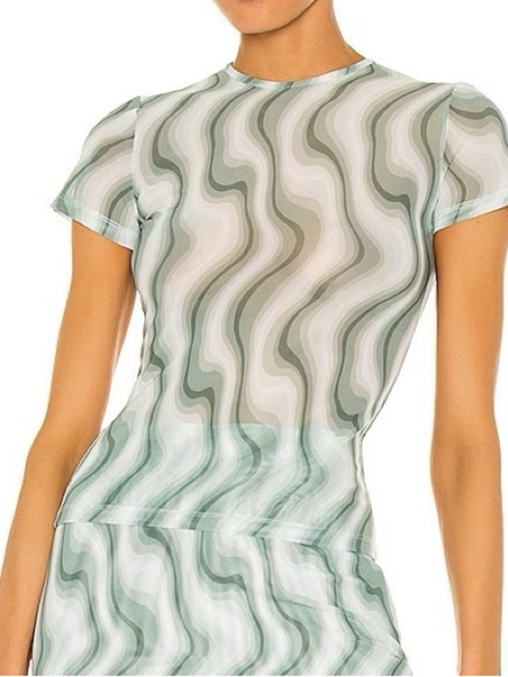 Miaou Mini Tee in Swerve